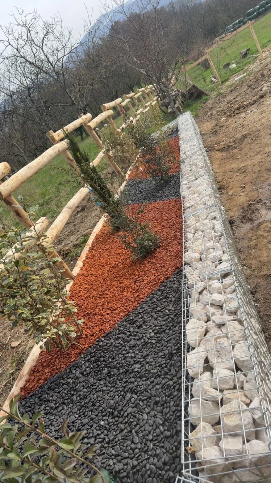 Bordure en Gabions